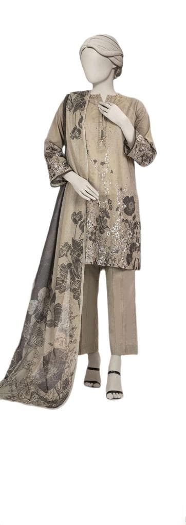 Unstitched Printed Lawn Suit