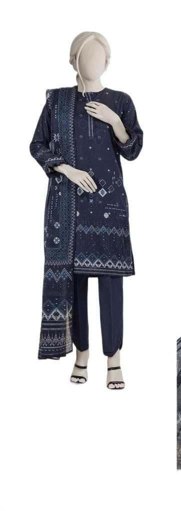 Unstitched Printed Lawn Suit