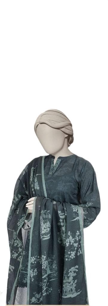 Unstitched Printed Lawn Suit view 2