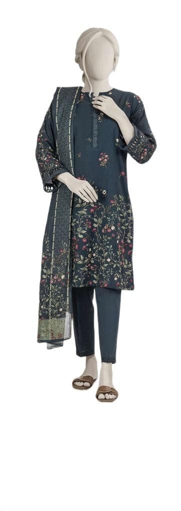 Unstitched Printed Lawn Suit