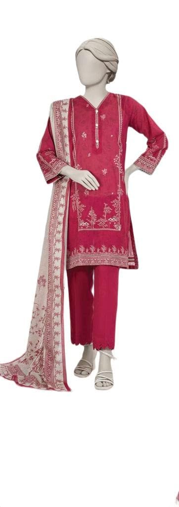Unstitched Printed Lawn Suit
