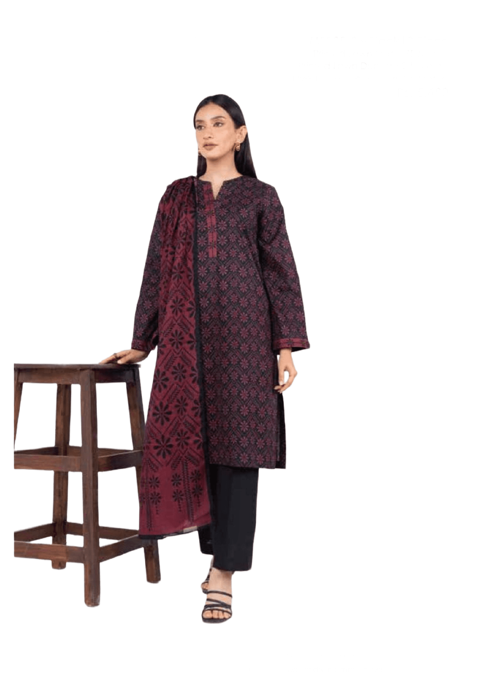 Unstitched Printed 3 Pcs Suit