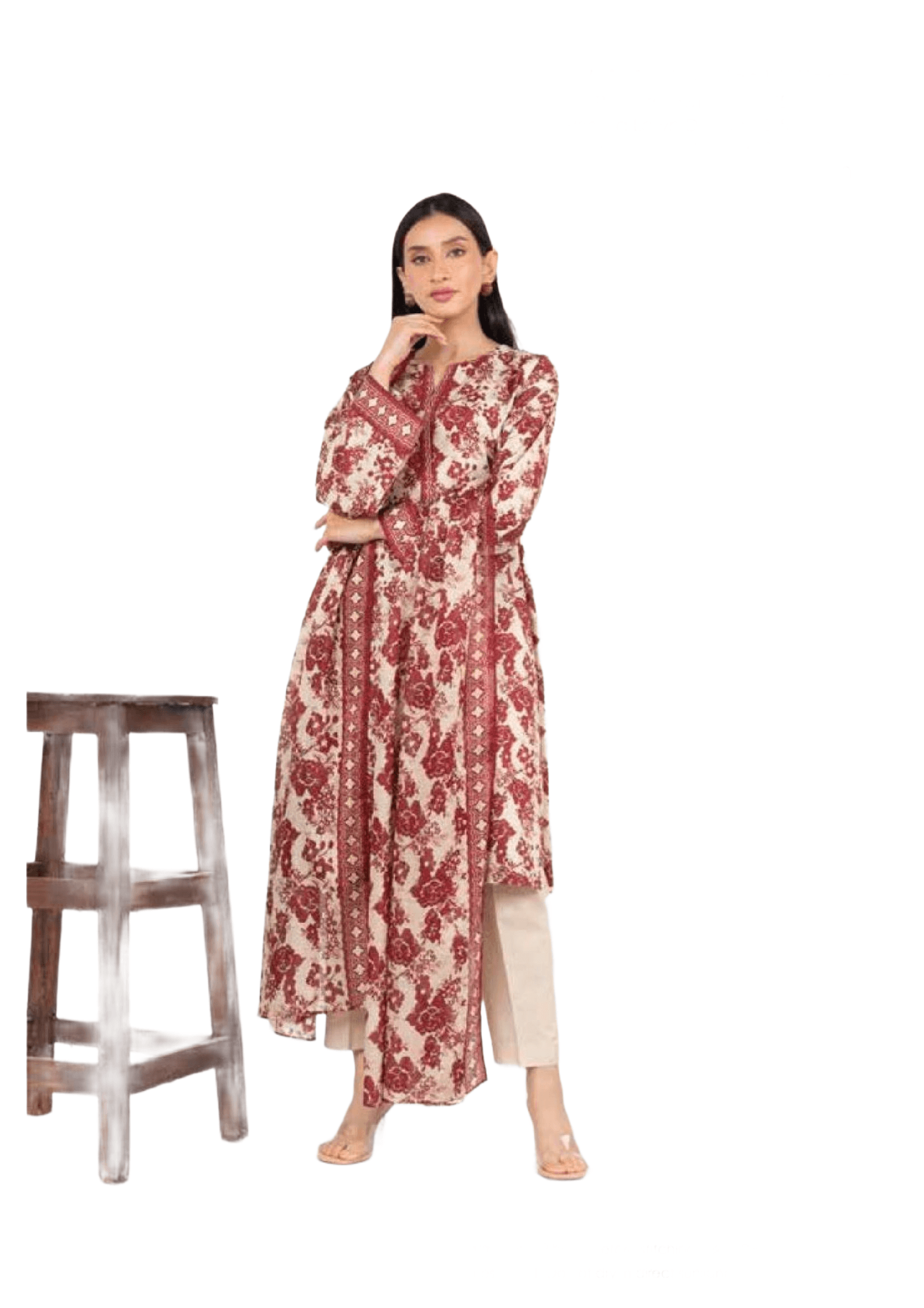 Unstitched Printed 3 Pcs Suit