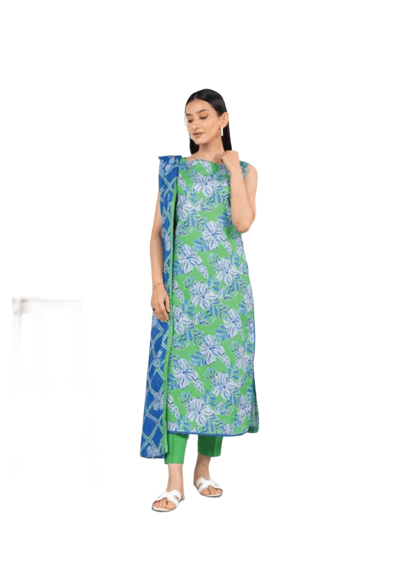 Unstitched Printed 3 Pcs Suit