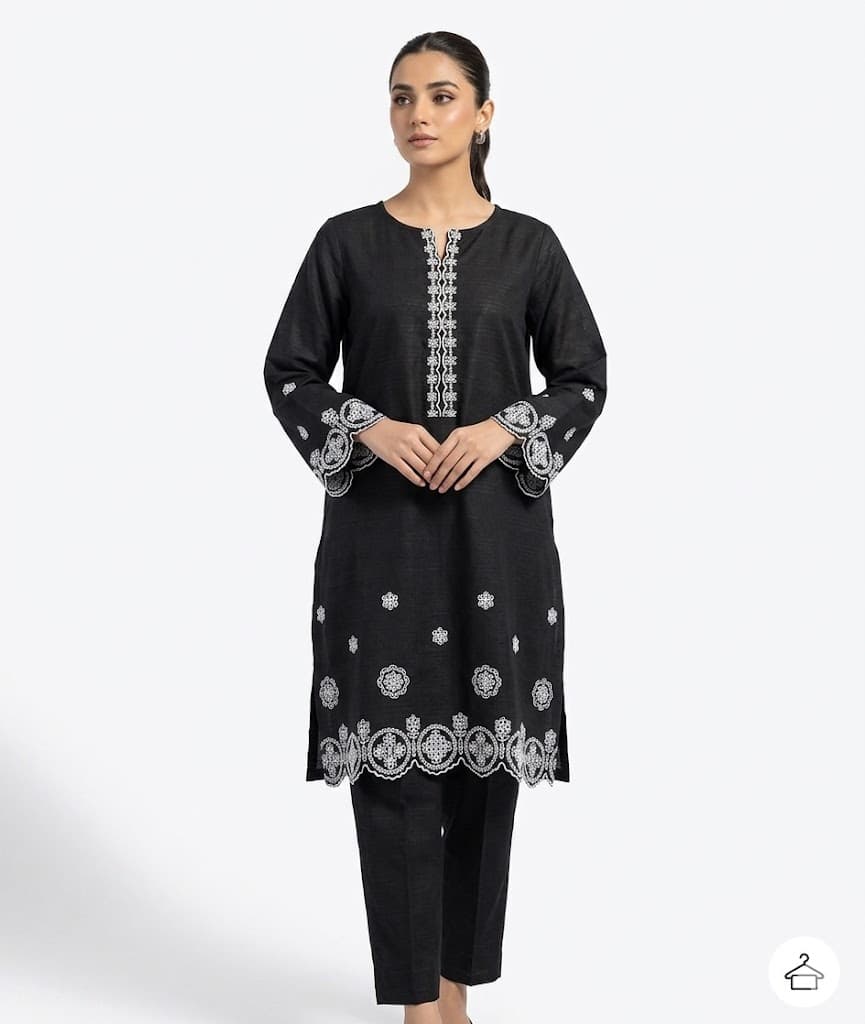 Embroiderd Stitched 2 pcs