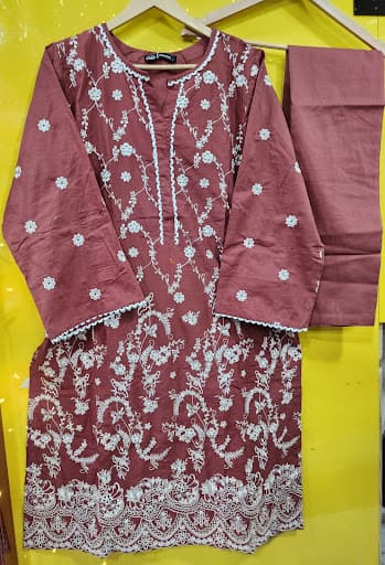 Embroiderd Stitched 2 pcs view 2