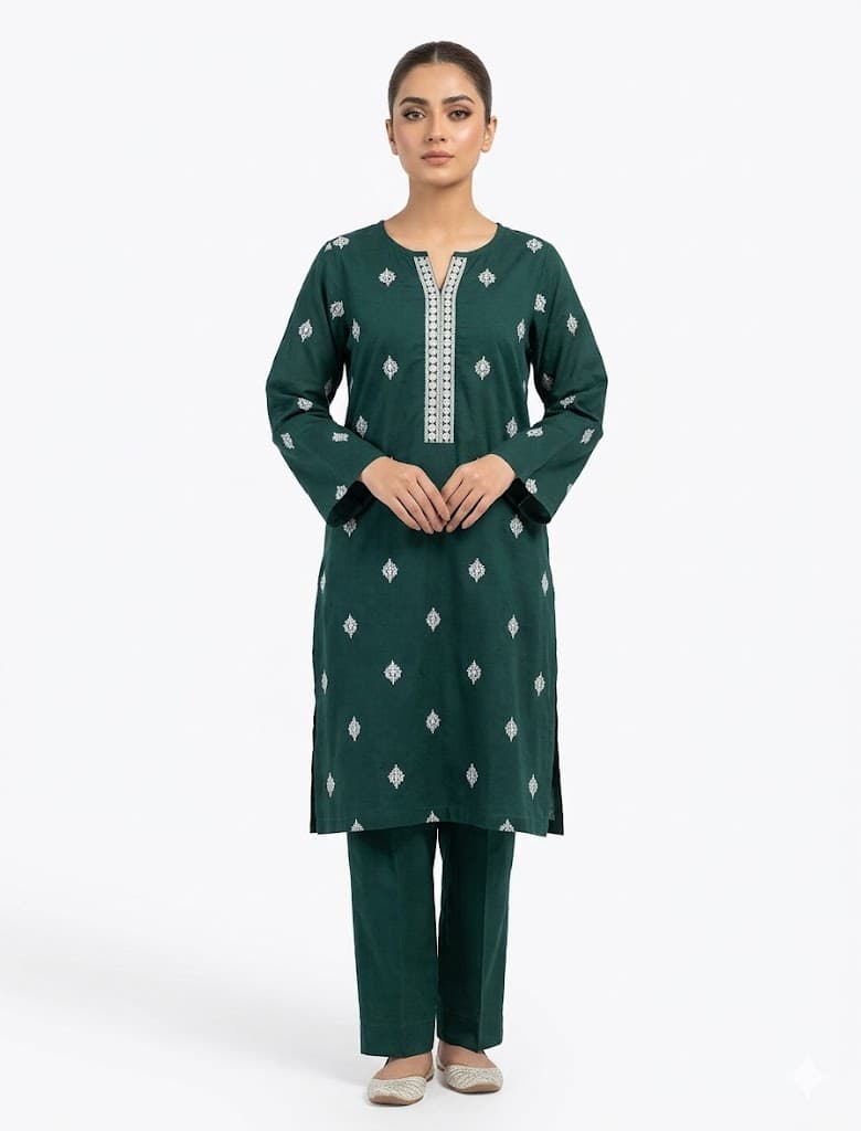 Embroiderd Stitched 2 pcs
