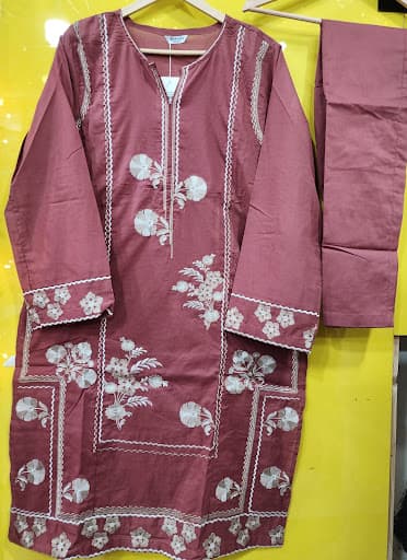 Embroiderd Stitched 2 pcs view 2