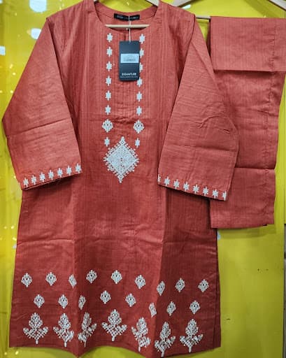 Embroiderd Stitched 2 pcs view 2